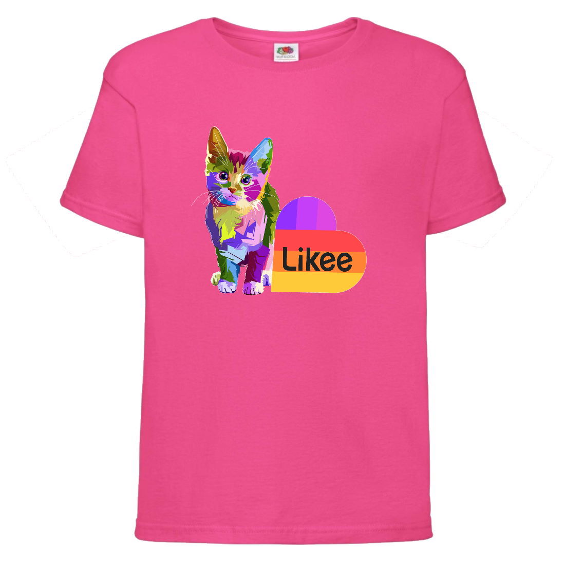 

Футболка Лайк Likee розовая 1 (Lpink-cat1) 164 см