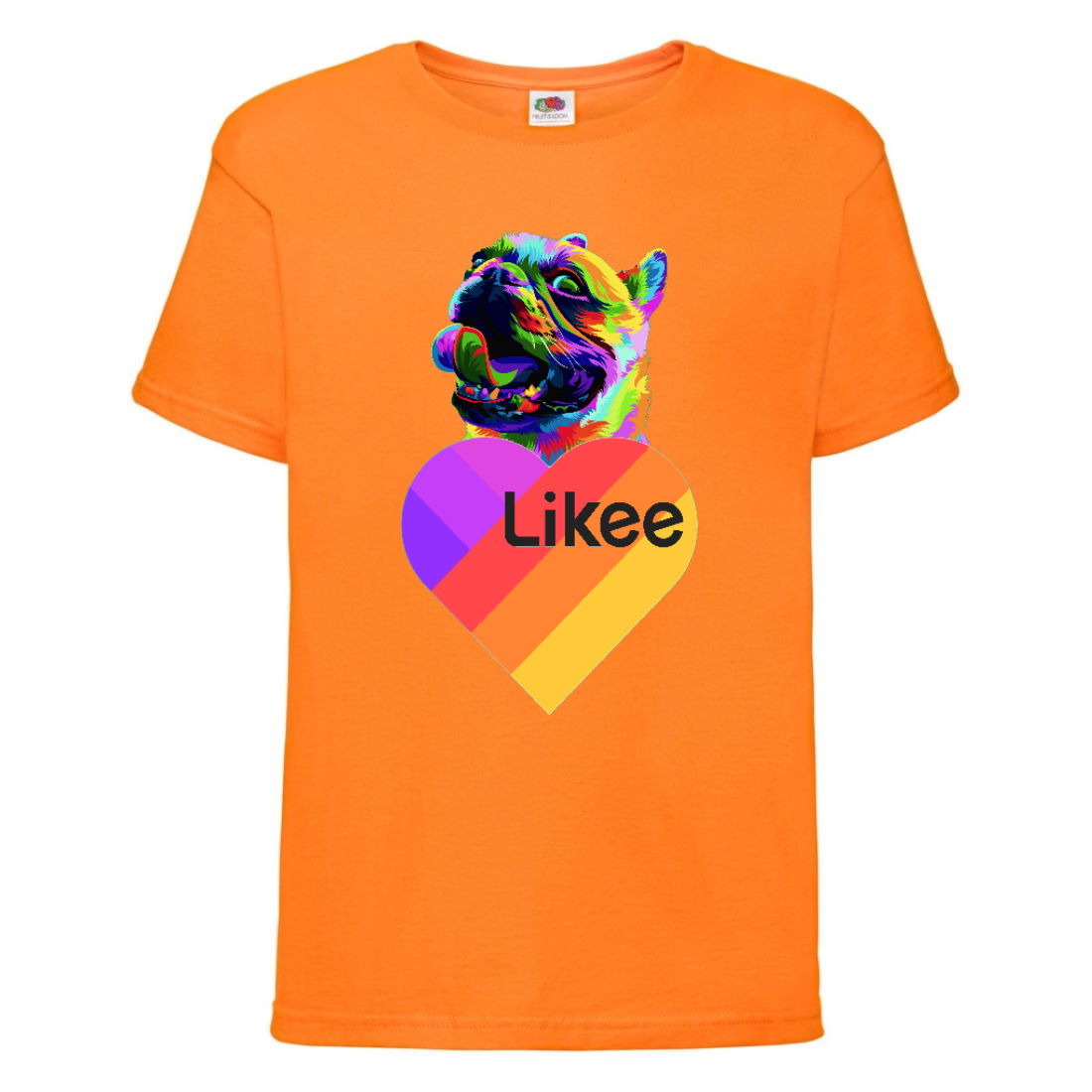 

Футболка Лайк Likee оранжевая 3 (Lor-d2) 164 см
