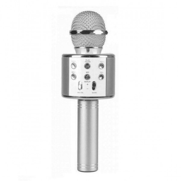 

Беспроводной микрофон караоке + Колонка WS 858 PRO Silver