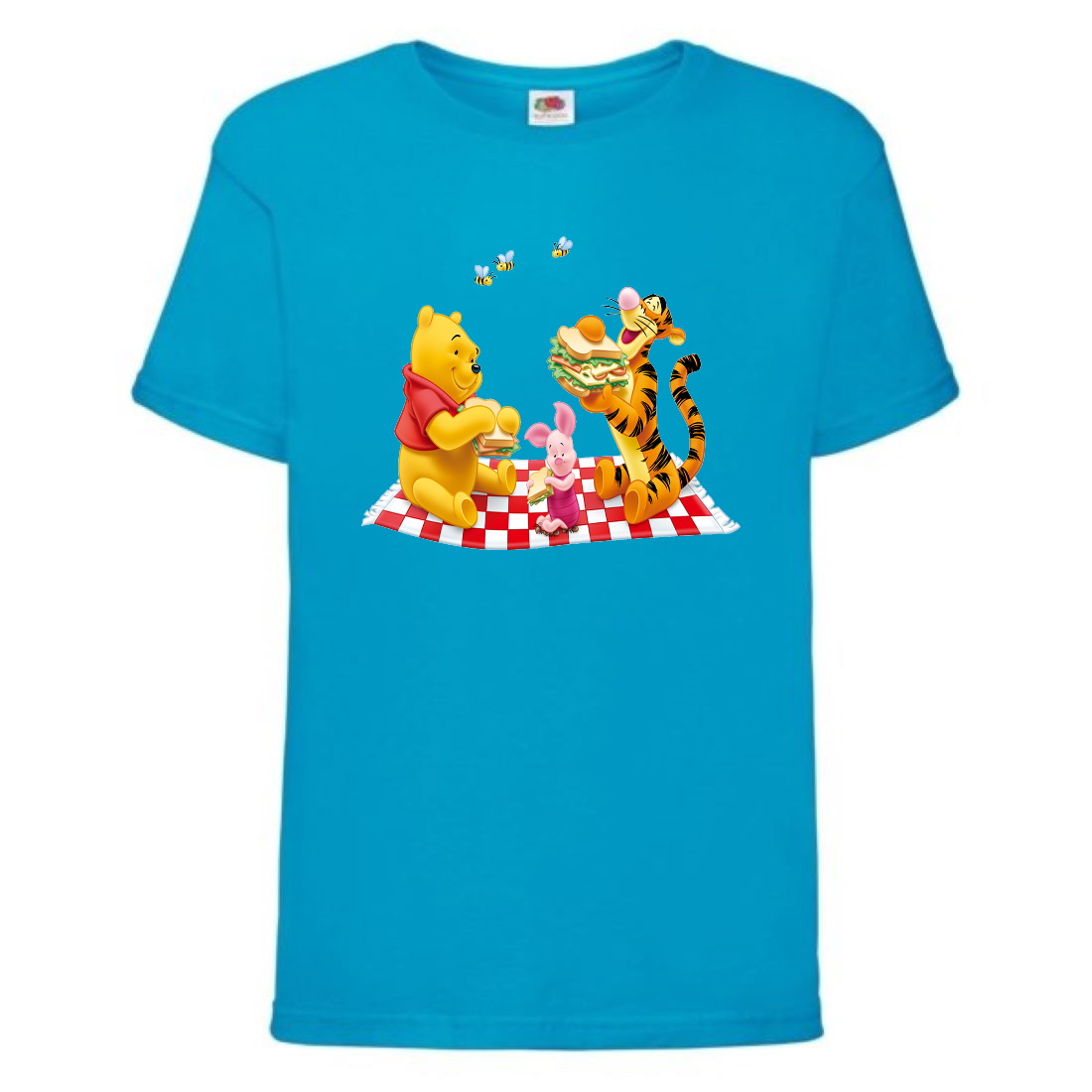 

Футболка детская Винни Пух 017 (Winnie Pooh) синяя (WIP blu 017) 98 см