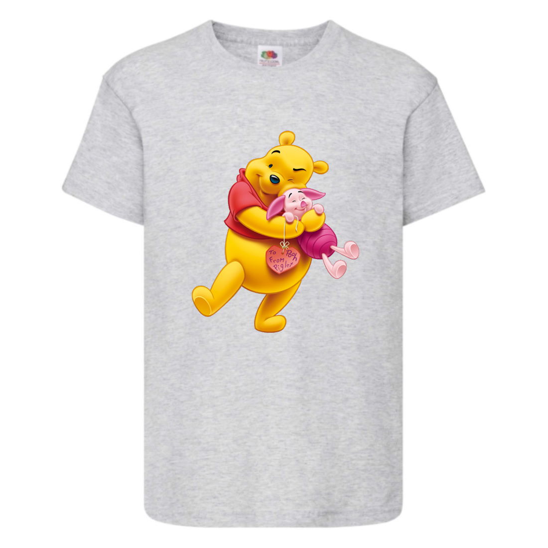 

Футболка детская Винни Пух 011 (Winnie Pooh) серая (WIP gr 011) 104 см