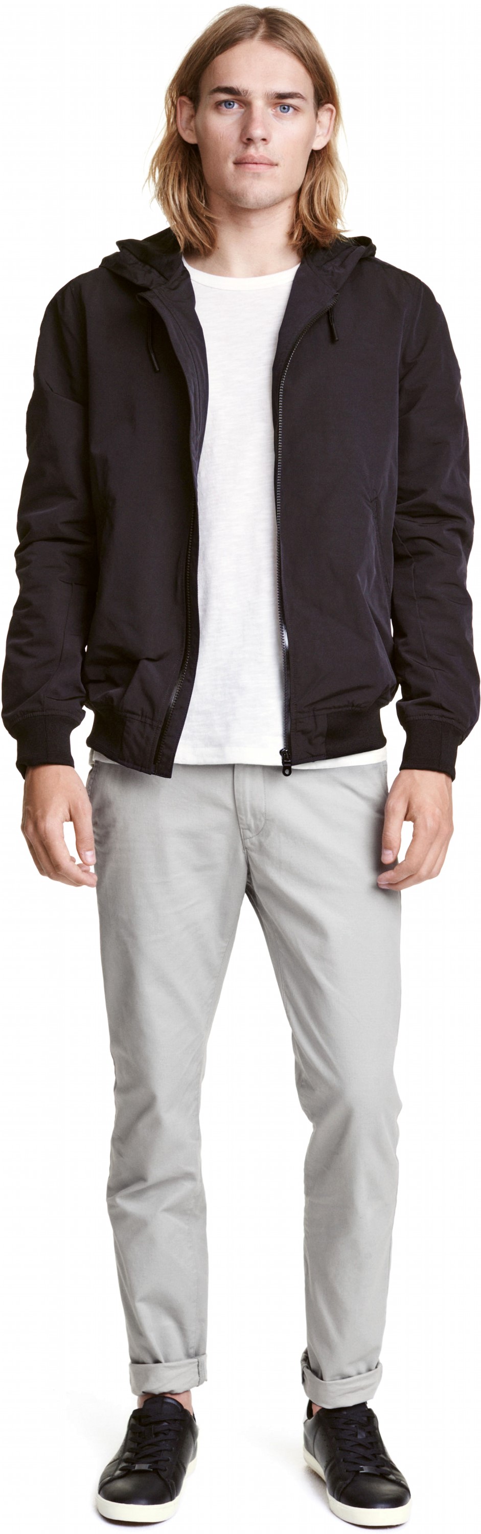 

Брюки H&M 03VWH37 40 Светло-серые