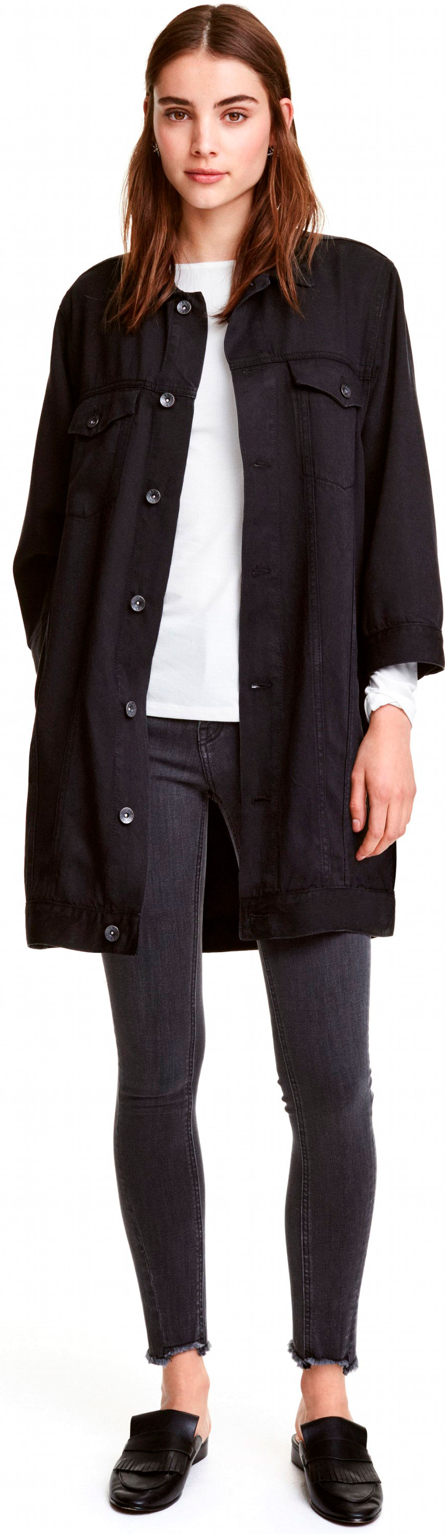 

Куртка джинсовая H&M 04VJT88 32 Черная