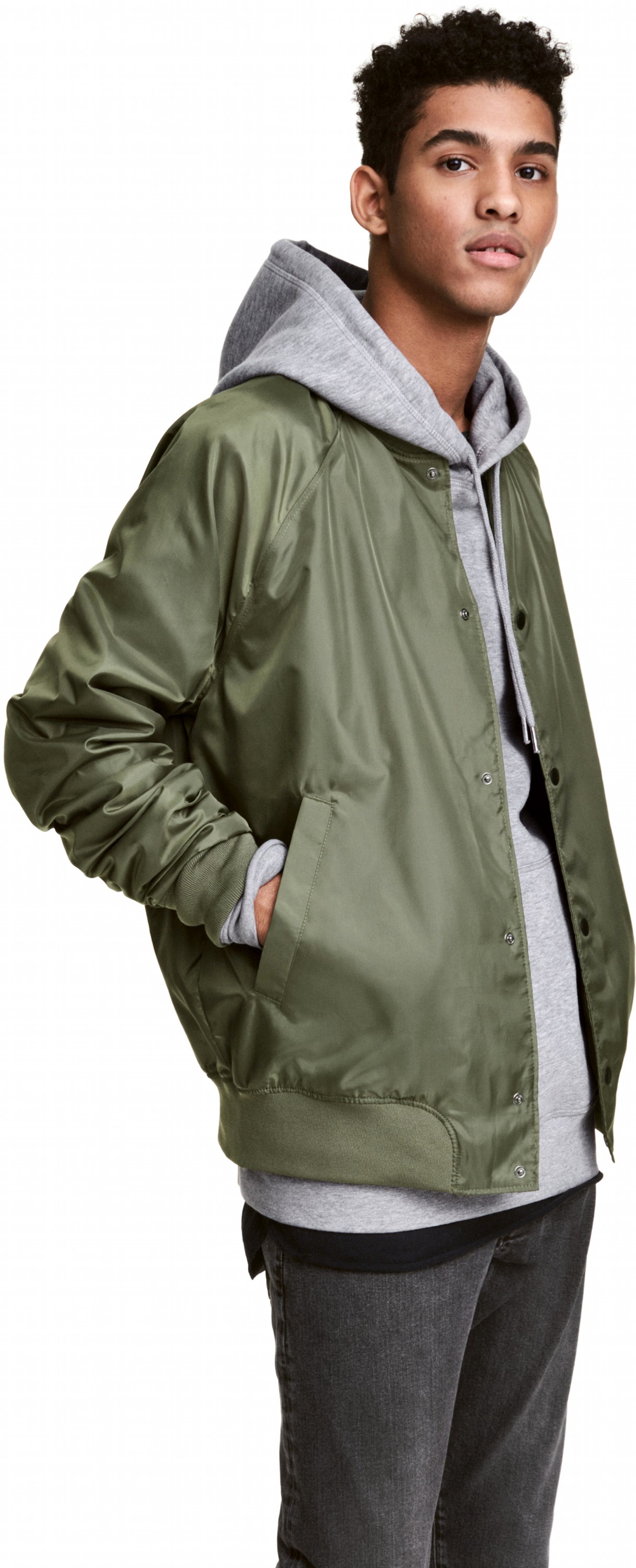 

Бомбер H&M 04VWG76 XS Хаки