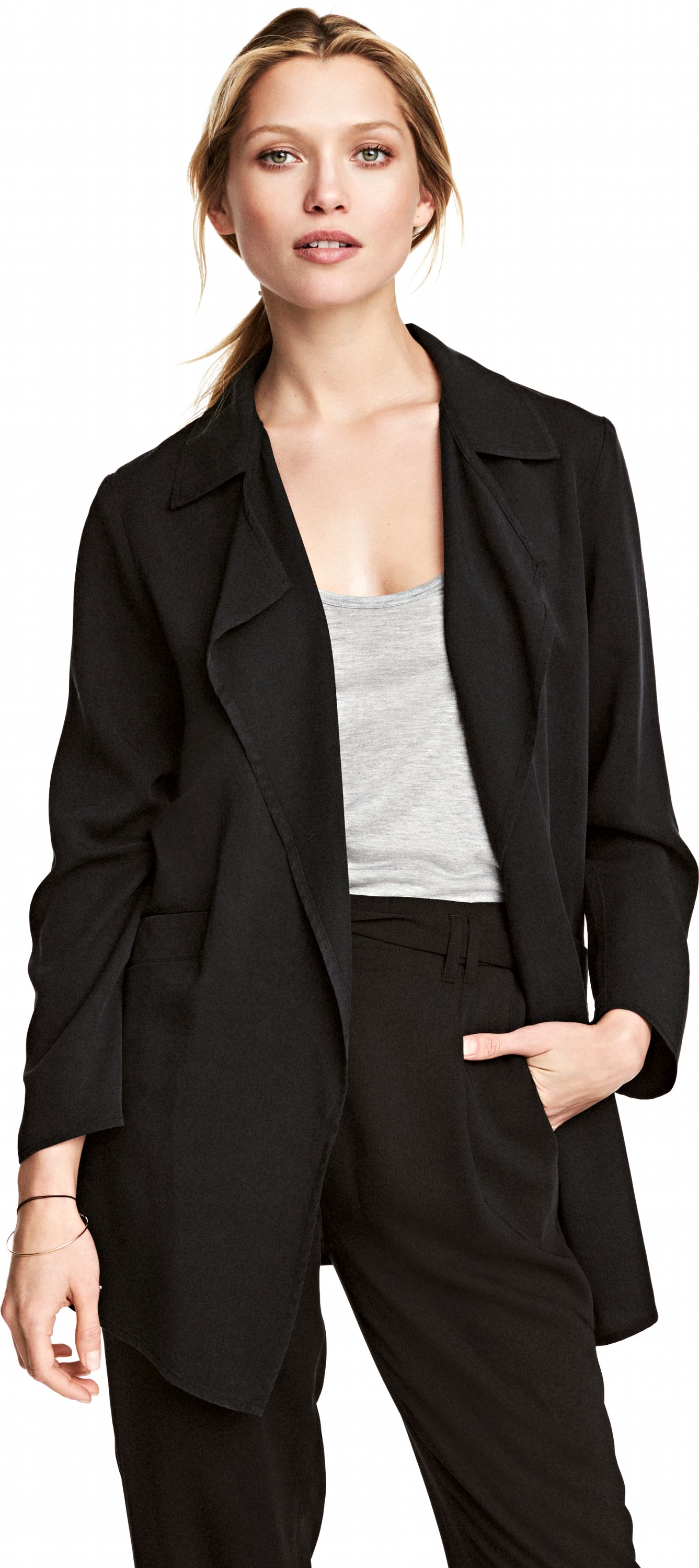 

Плащ H&M 04WNV06 34 Черный