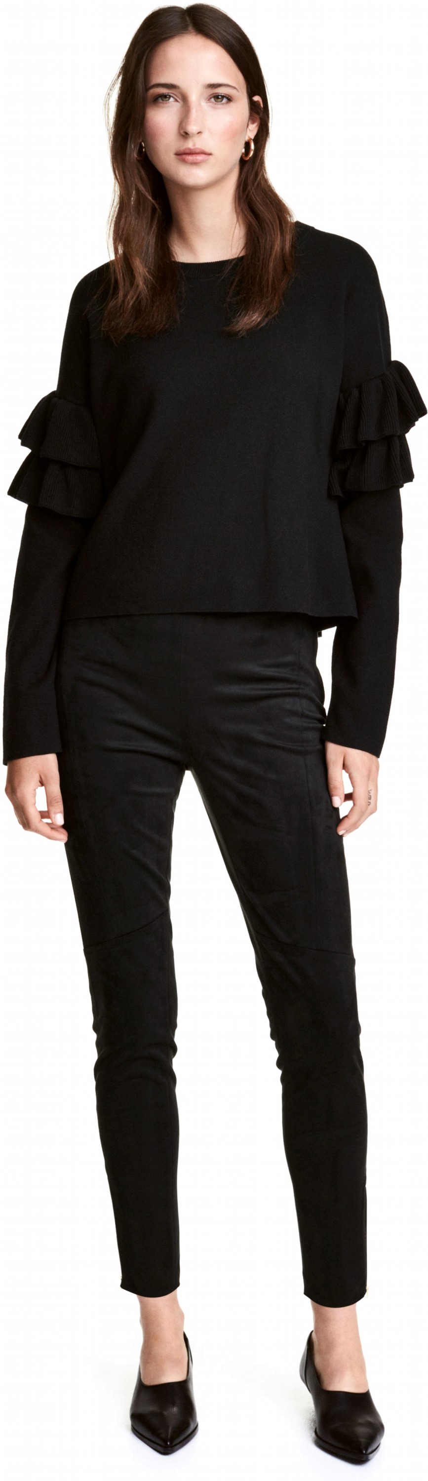 

Брюки H&M 04WJY68 40 Черные