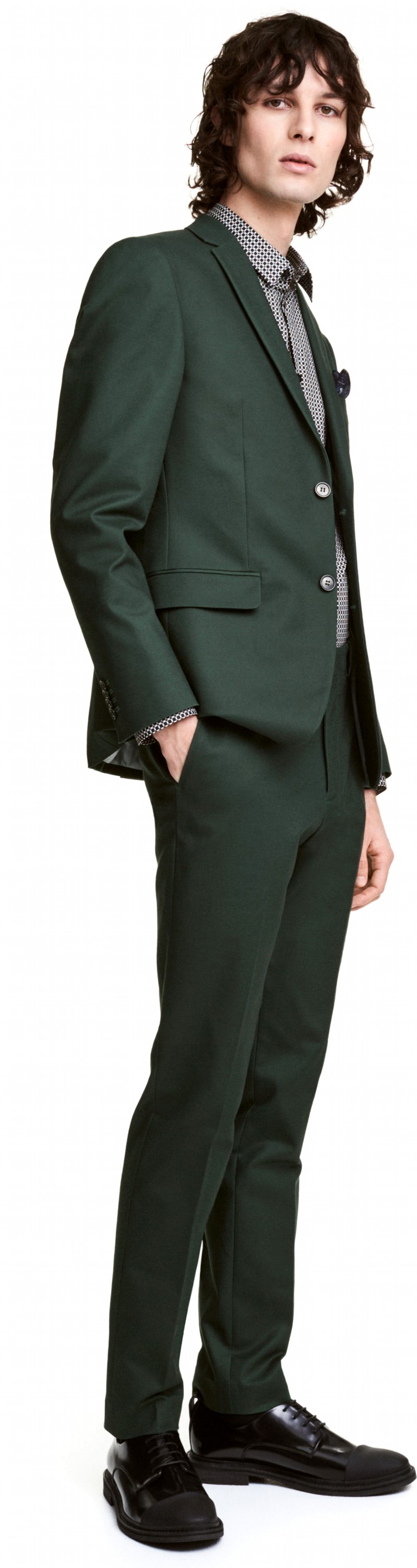 

Брюки H&M 04VUK39 60 Темно-зеленые