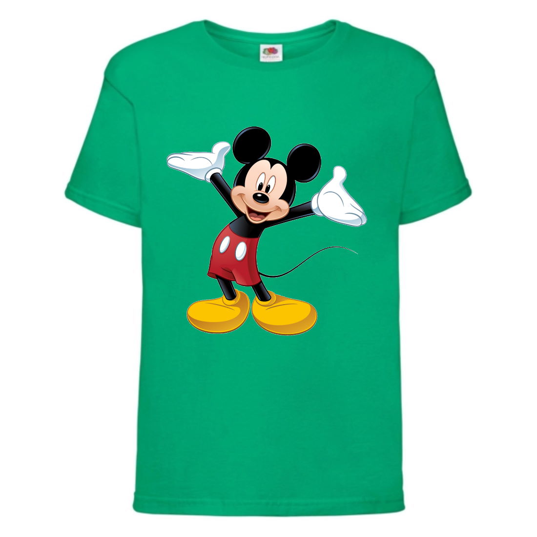 

Футболка детская Микки Маус 009 (Mickey Mouse) зеленая (MMS grn 009) 152 см