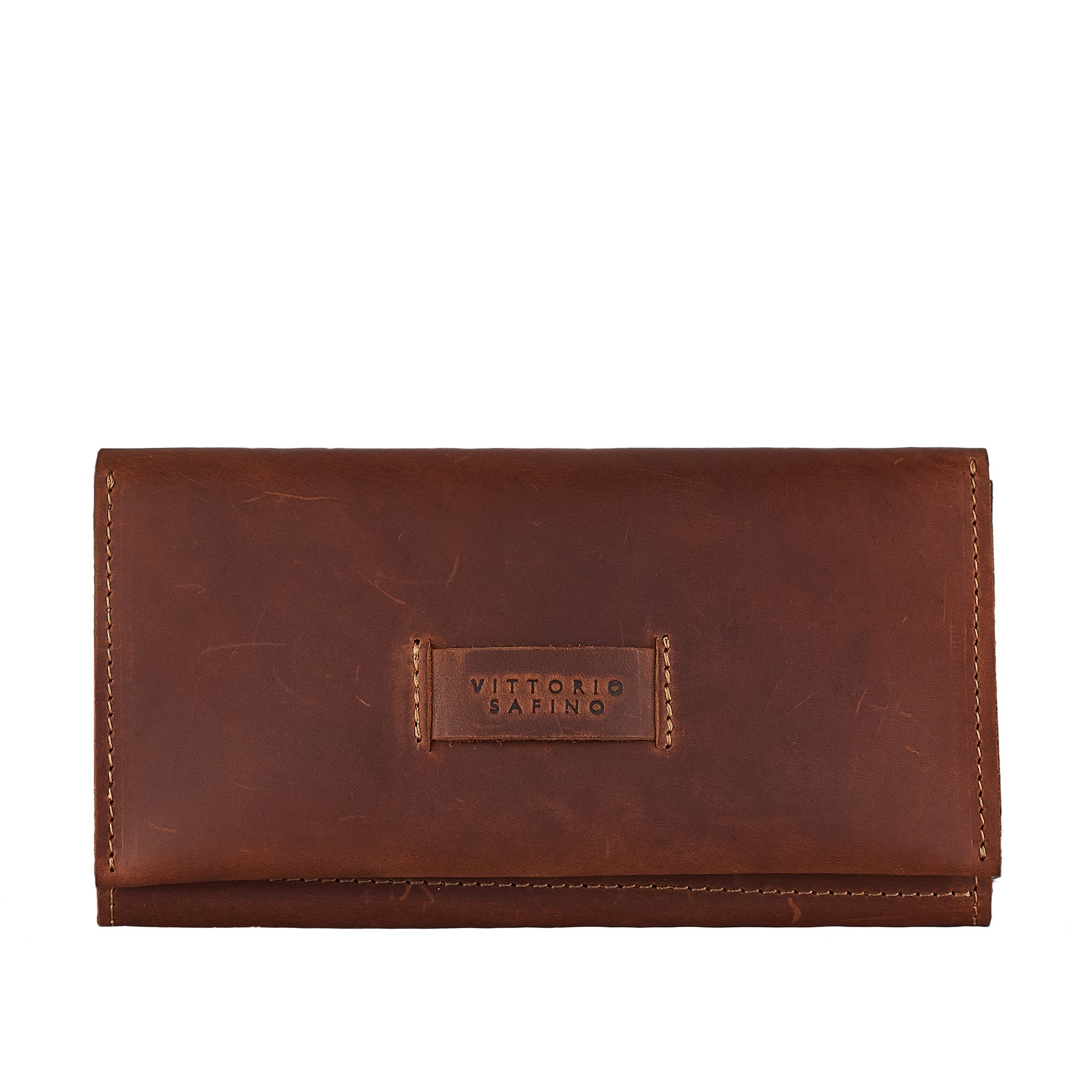 

Кошелек женский из натуральной кожи VS коричневый (VS16)