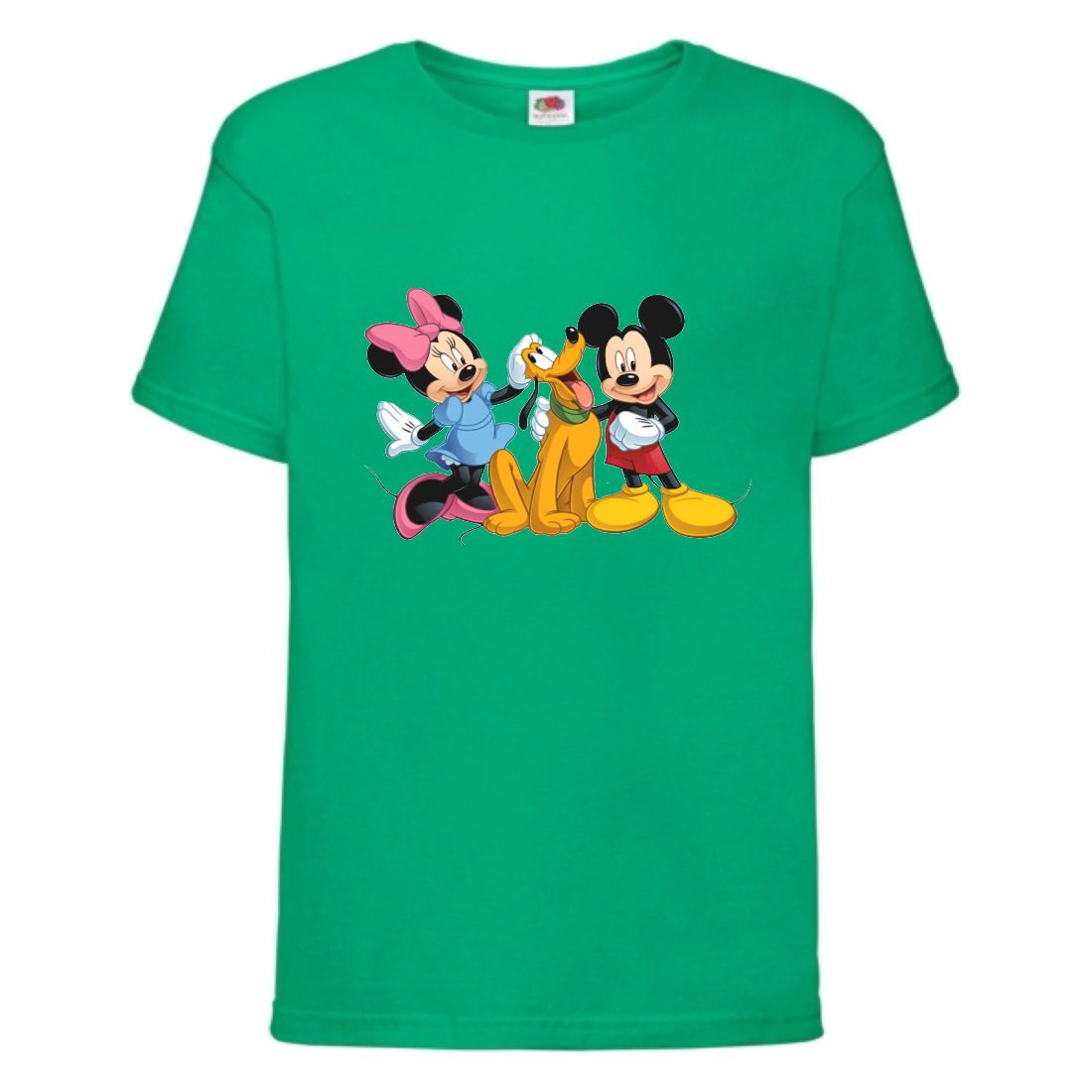 

Футболка детская Микки Маус 011 (Mickey Mouse) зеленая (MMS grn 011) 104 см