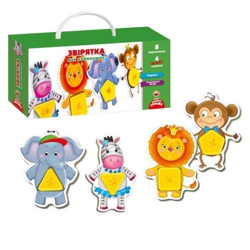 

Игра с пуговицами Vladi Toys Зверушки (укр) VT2905-12