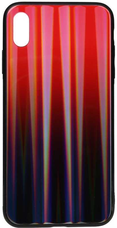 

Панель TOTO Aurora Print Glass Case для Apple iPhone Xs Max Red