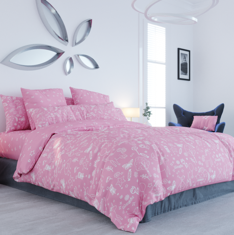 

Комплект постельного белья ТЕП 301 Unikorn Pink 180х215