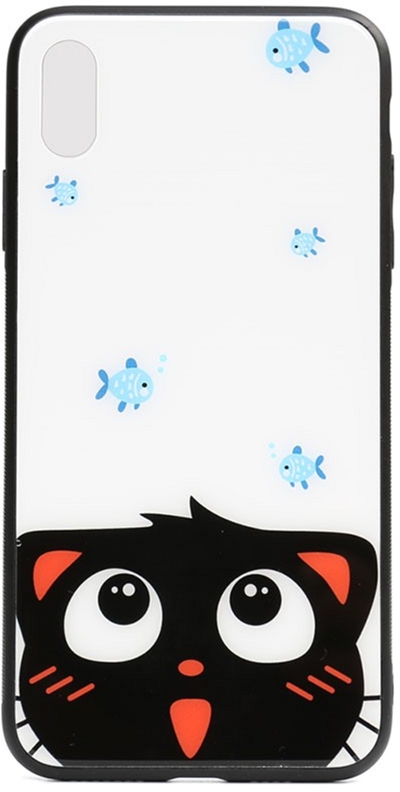 

Панель TOTO Cartoon Print Glass Case для Apple iPhone X/Xs Cat and Fish