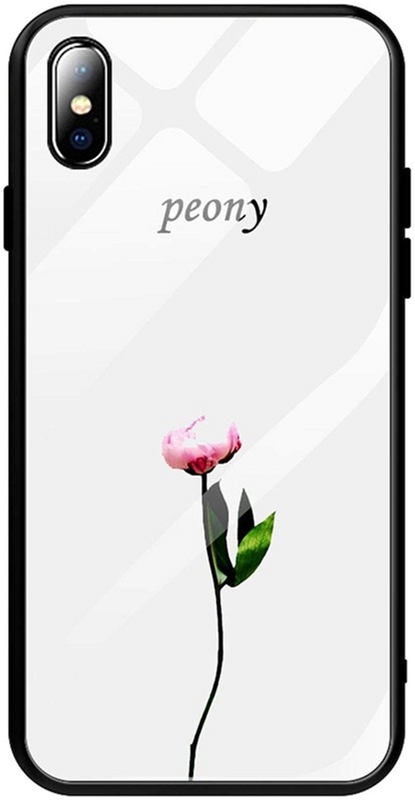 

Панель TOTO Glass Fashionable Case для Apple iPhone Xs Peon on White