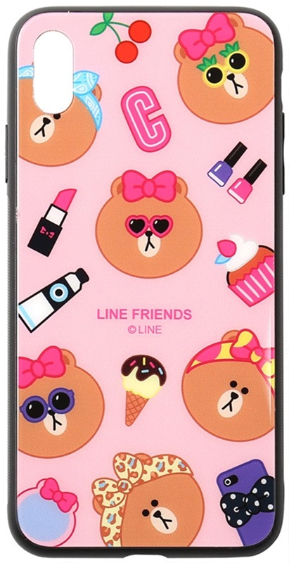 

Панель TOTO Cartoon Print Glass Case для Apple iPhone Xs Max Line friends Linc