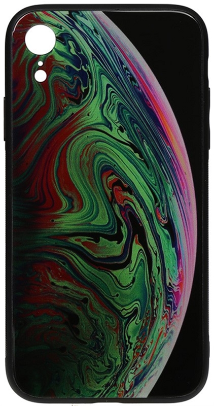 

Панель TOTO Print Glass Space Case для Apple iPhone Xr Green