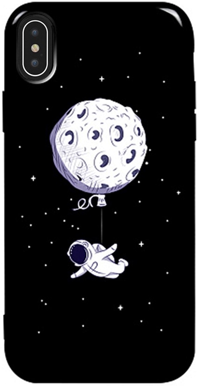 

Панель TOTO Pure TPU 2mm Print Case для Apple iPhone Xs Max #47 Space Moon Black