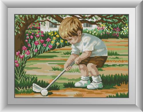 

Алмазная мозаика Игра в гольф Dream Art квадратные стразы, полная зашивка 30985