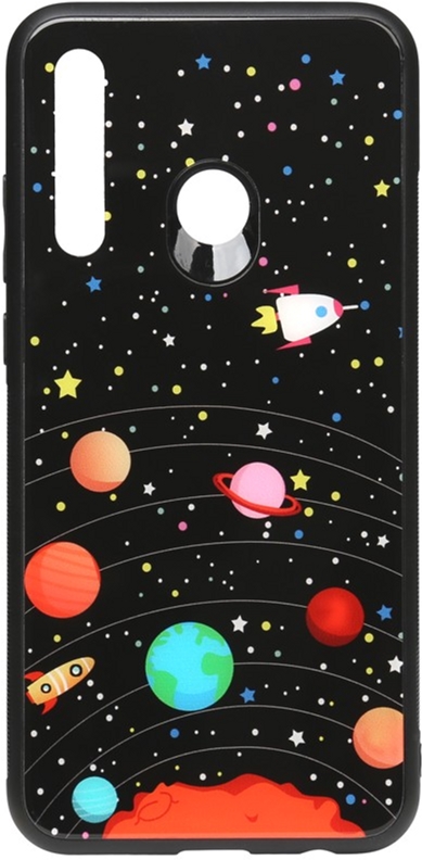 

Панель TOTO Cartoon Print Glass Case для Huawei P Smart+ 2019 Planets