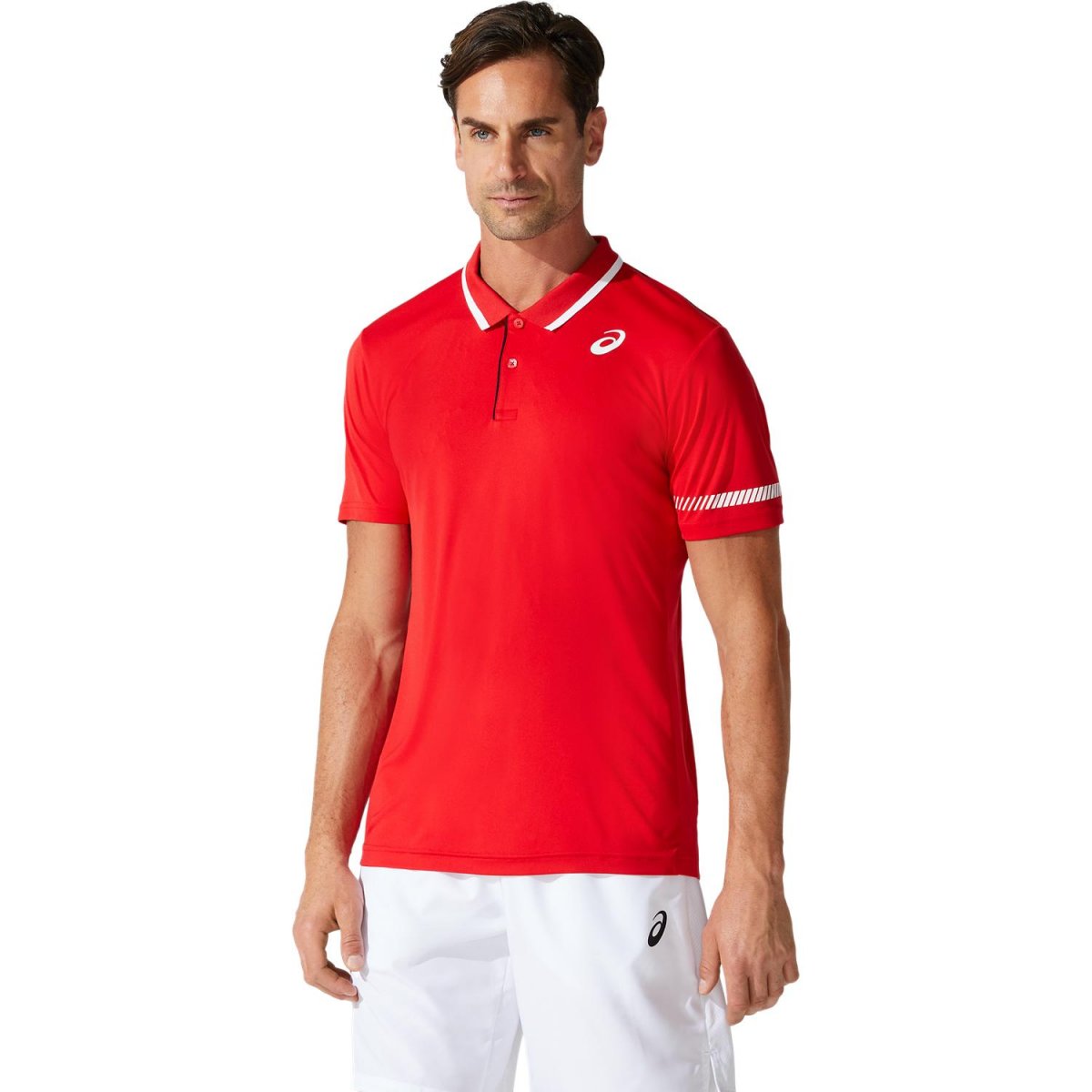 

Поло Asics COURT M POLO SHIRT L красный c-2041A138-601