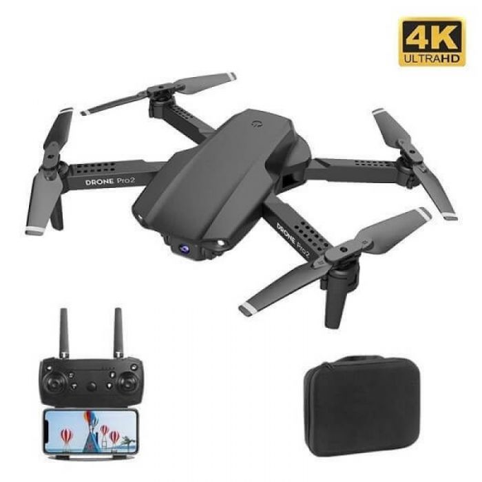 

Квадрокоптер E99 Pro 2 Black – дрон з 4K і HD FPV Wifi камерами, оптичним позиціонуванням, до 20 хв + кейс