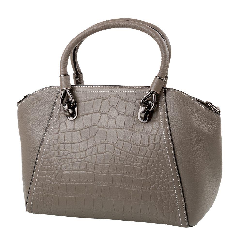 

Сумка ридикюль кожаная женская Vito Torelli 24,5х21х9 см Серый