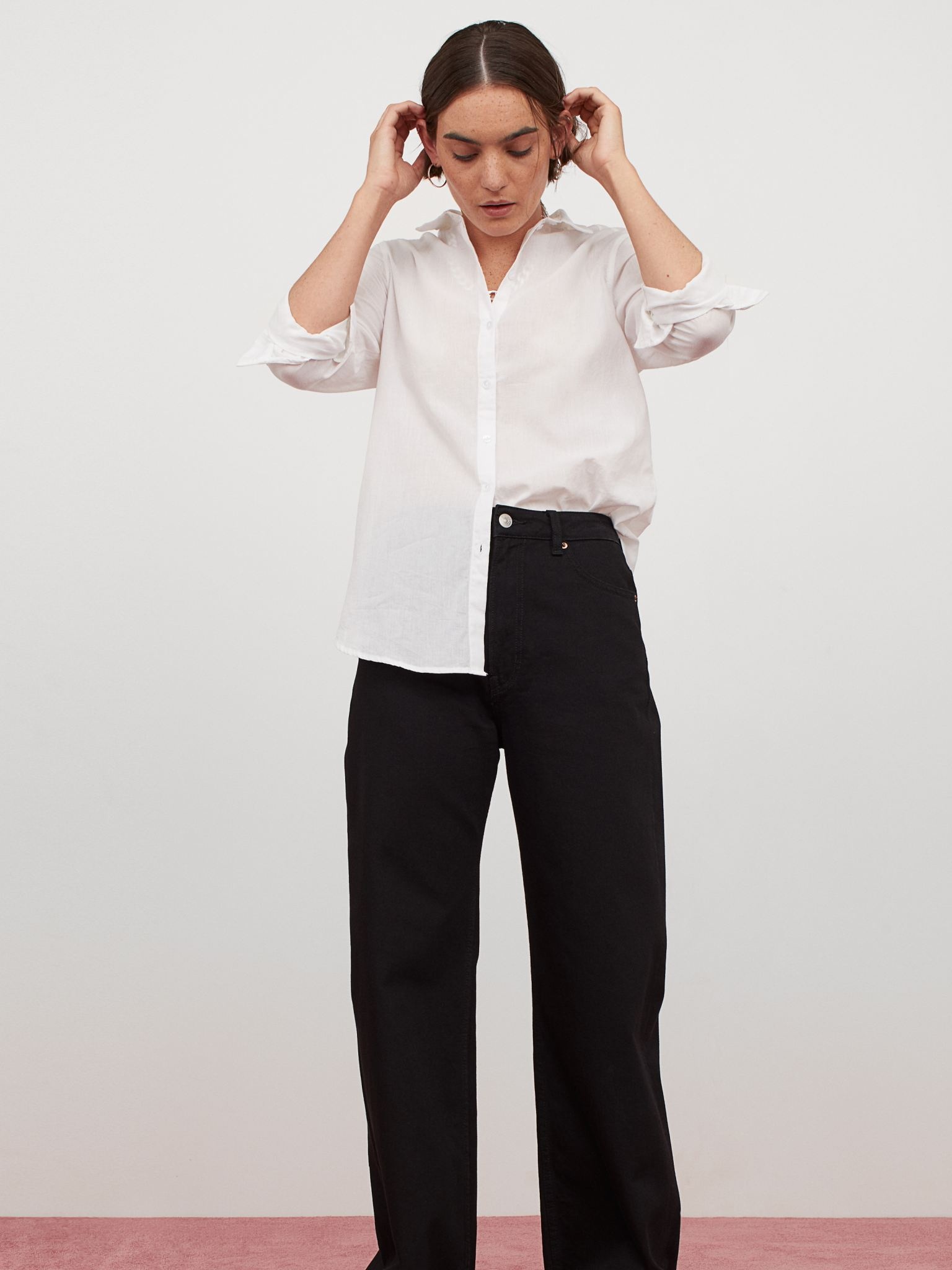 

Рубашка H&M 6975640RP7 38 Белая