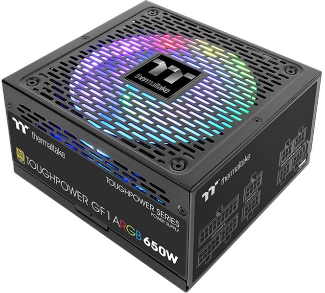 

Блок питания Thermaltake Toughpower GF1 ARGB 650W Gold (PS-TPD-0650F3FAGE-1)