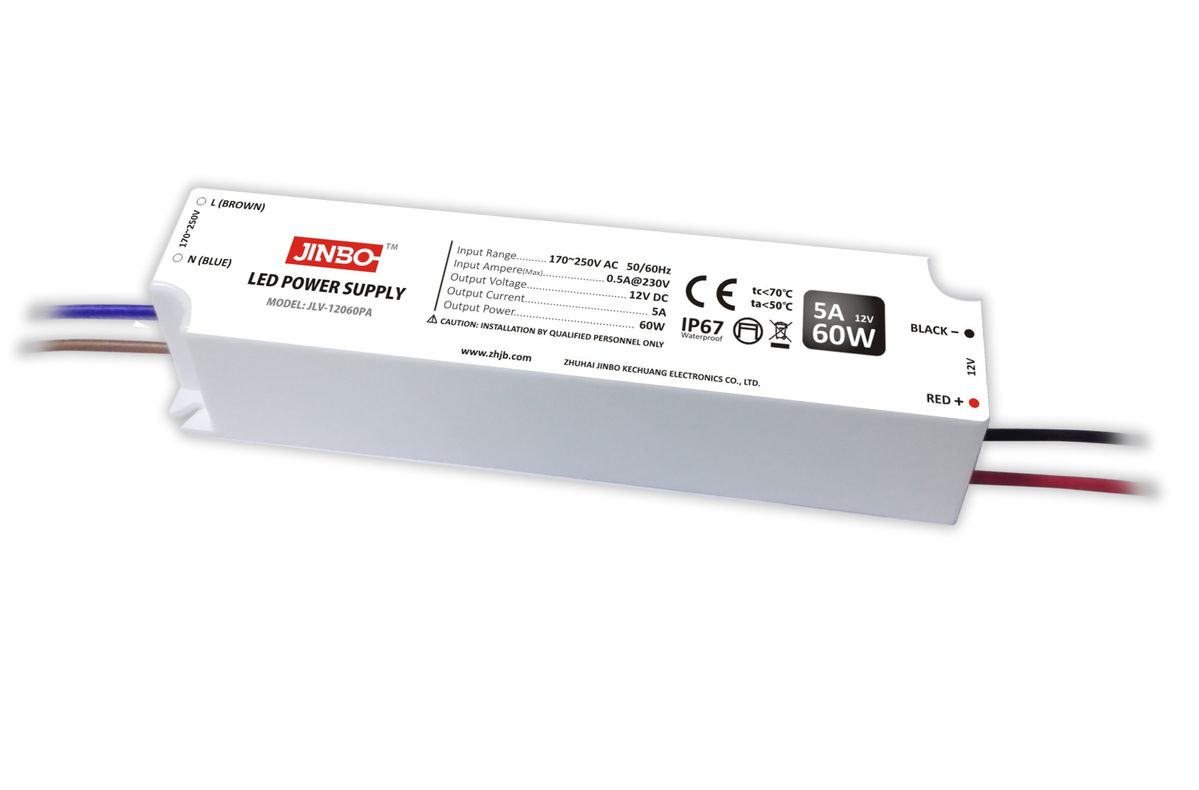 

Блок питания импульсный ПЛАСТИК JINBO 36W 12V (IP67, 3А) Series "JLV"