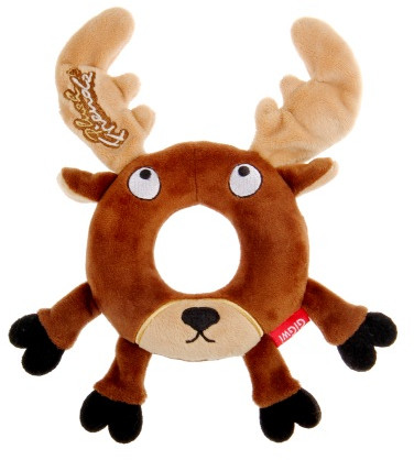 

Игрушка для Собак Gigwi Plush Friendz Плюшевый Олень с Резиновым Кольцом Внутри и Пищалками 19 см