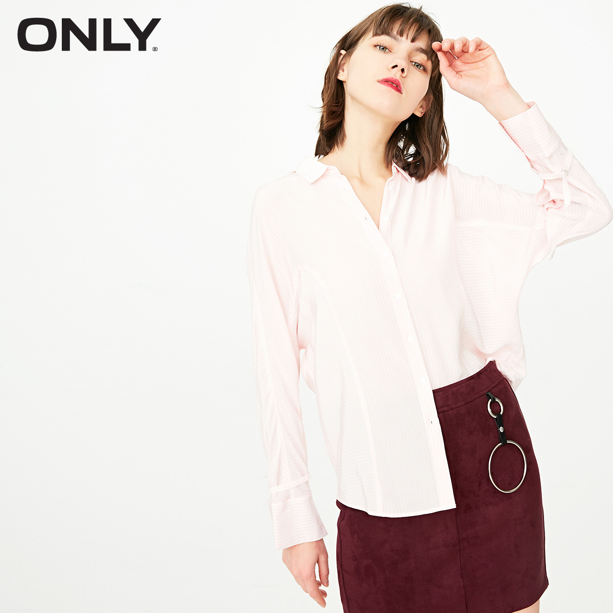 

Блуза Only 118105522C13 L с.рожевий з білим