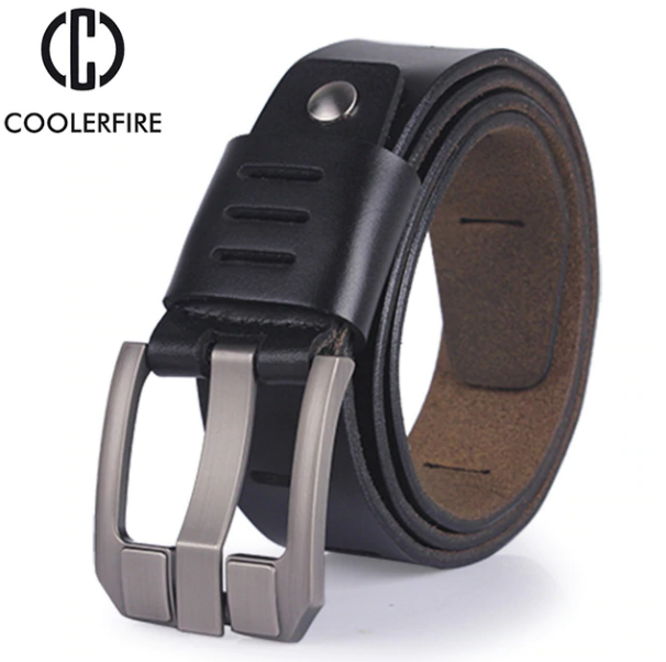 

Кожаный мужской ремень Primo Coolerfire HQ038 - Black Primo черный