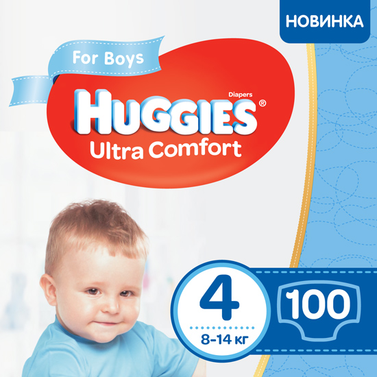 Акция на Подгузники Huggies Ultra Comfort Box для мальчиков 8-14 кг 100 шт (5029053547831) от Rozetka UA
