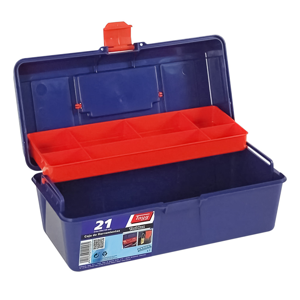 

Ящик Tayg Box 21 Caja htas 31x16x13 см для инструментов+вкладка пластиковый синий