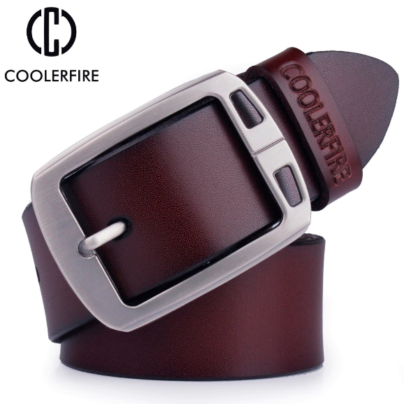 

Кожаный мужской ремень Primo Coolerfire HQ021 - Coffee Primo коричневый