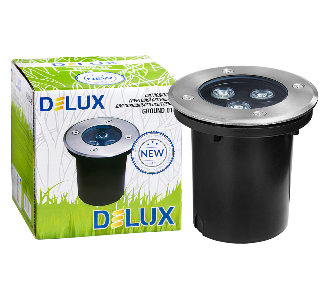 

Светильник садово-парковый 3Вт 5000К IP67 GROUND 016 LED 3W Delux (90014246)