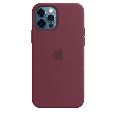 

Чехол Без бренда Silicone Case with MagSafe для iPhone 12 Pro Max Plum