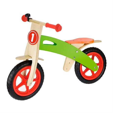 

Беговел Viga Toys (50378) деревянная рама, колеса ПВХ, звонок, зеленый