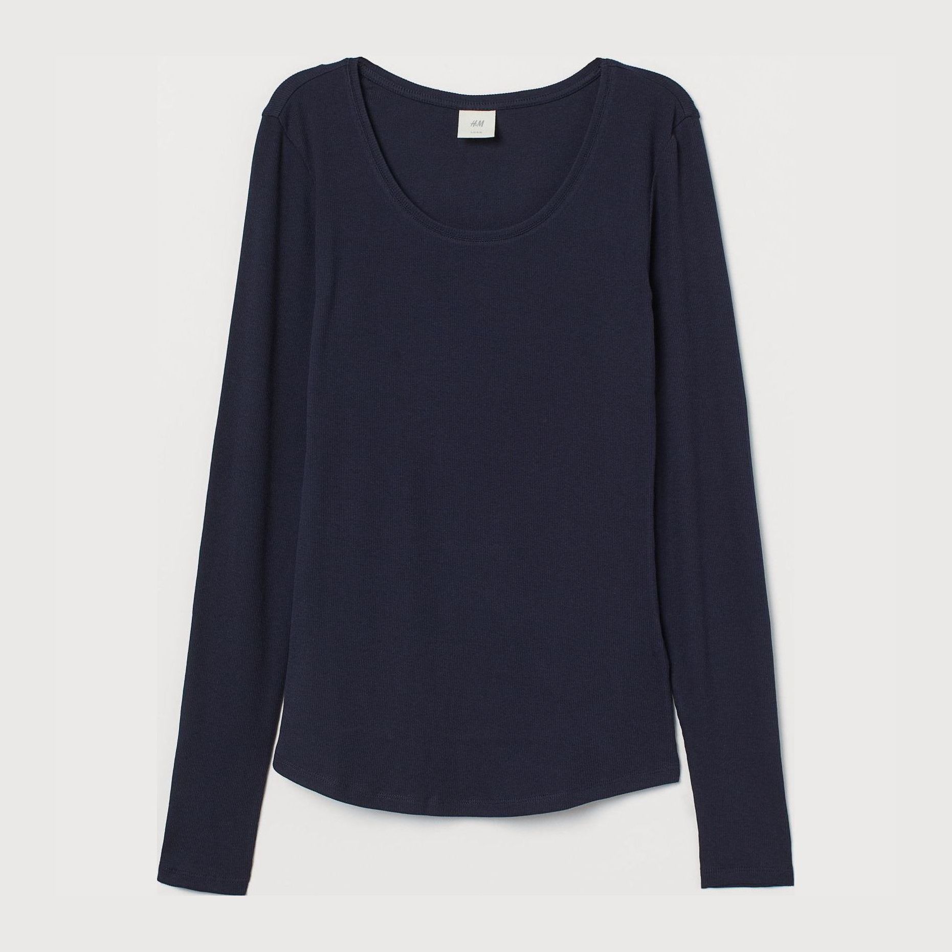 

Лонгслив H&M 41191385  Темно-синий, Лонгслив H&M 41191385 S Темно-синий