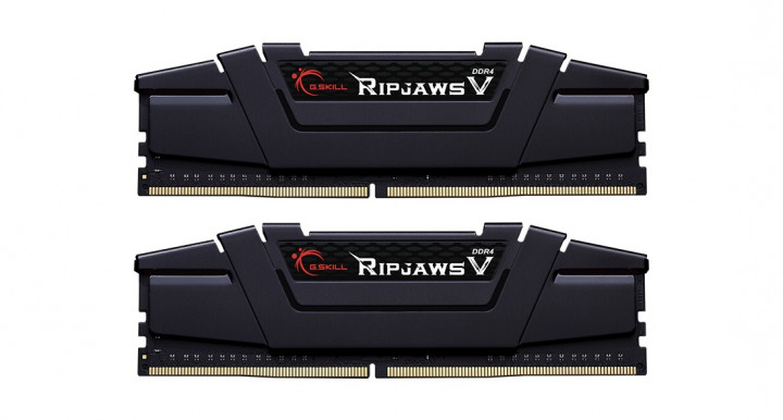 

Память DDR4 16Gb x 2 (32Gb Kit), 3200 MHz, G.Skill Ripjaws V, Black, (F4-3200C16D-32GVK)