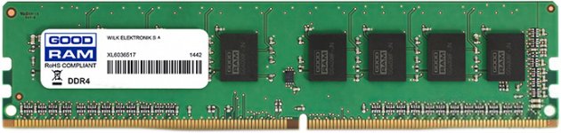 

Память DDR4 4Gb, 2400 MHz, Goodram, 15-17-17, 1.2V (GR2400D464L17S/4G)