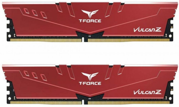 

Память DDR4 8Gb x 2 (16Gb Kit), 3000 MHz, Team Vulcan Z, Red, с радиатором (TLZRD416G3000HC16CDC01)