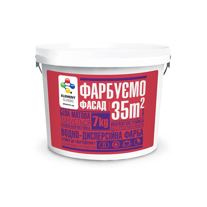 

Фасадна фарба ELEMENT Classic - (7 кг)