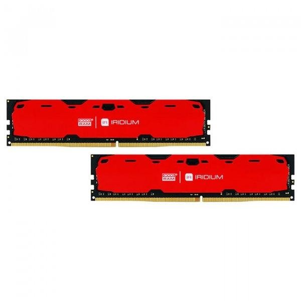 

Память DDR4 4Gb x 2 (8Gb Kit), 2400 MHz, Goodram Iridium Red, с радиатором (IR-R2400D464L15S/8GDC)