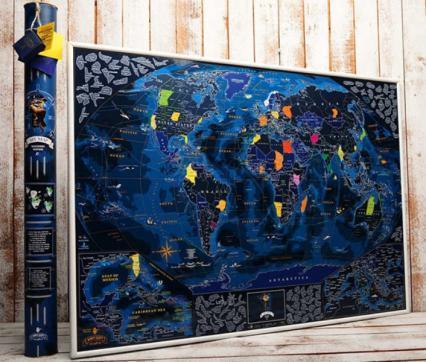 

Морская скретч карта мира My Map Discovery edition ENG в тубусе 84507