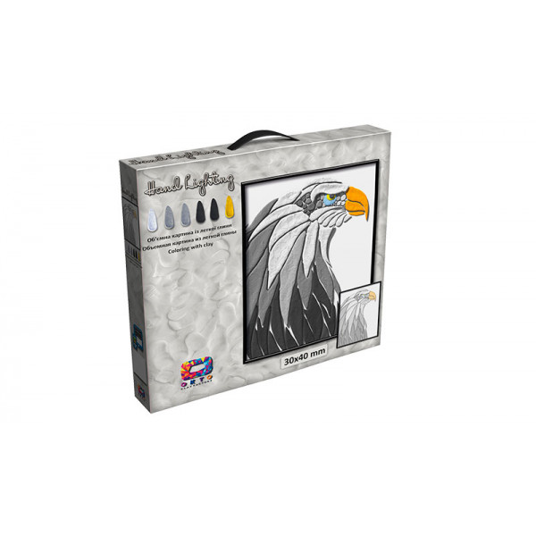 

Картина з легкого пластиліну ТМ Moon Light Clay Орел (5)