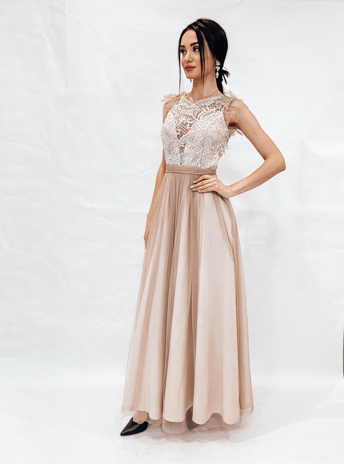 

Вечернее платье ANGEL FASHION DRESS BRENDA 44 бежевый