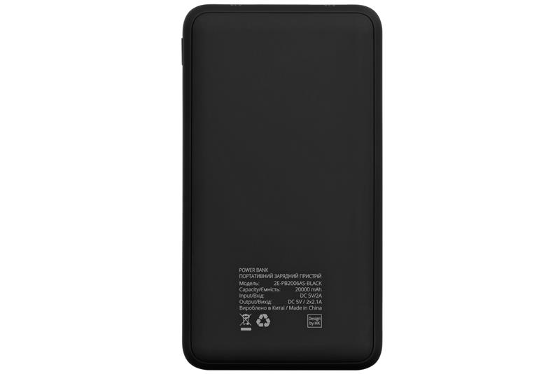 

Универсальная мобильная батарея 2E Sota Slim 20000mAh Black (2E-PB2006AS-BLACK)