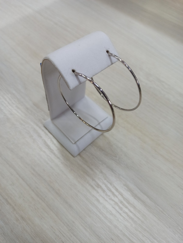 

Серьги кольца серебряные Goldmaster КС00027